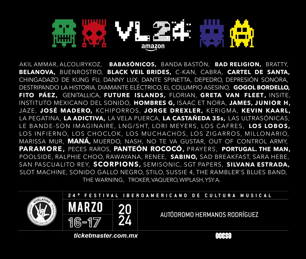 Vive Latino 2024 - Cartel