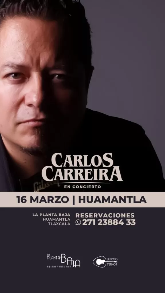 Carlos Carreira evento 16 marzo