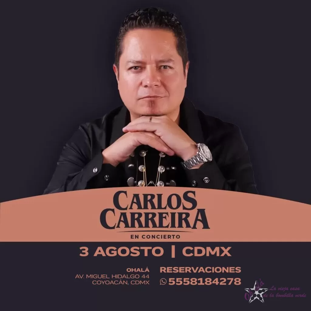 Carlos Carreira evento 3 agosto